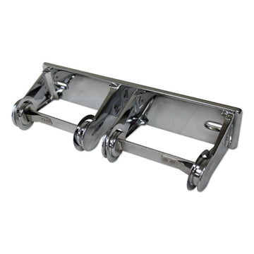 Impact® Double Roll Toilet Tissue Dispenser, 12.3 X 4.25 X 2.7, Chrome, 1 Dozen freeshipping - TVN Wholesale